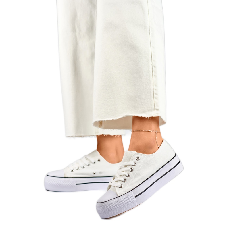 Damen-Sneaker QY832-09BL weiß