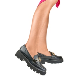 Damenschuhe mit Verzierung B2733B schwarz