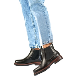 Chelsea-Stiefel Modell GD-WL71B schwarz