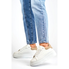 Sportschuhe Modell LL23171KH Weiß/Beige - PRIMO