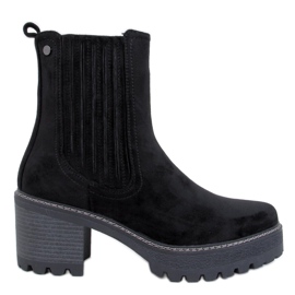 Delis Schwarze Chelsea-Stiefel