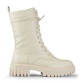 Damenbaggies mit abnehmbarer Kette, beige DE1150BE