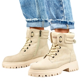 Isolierte Damenstiefel, beige GD-TL51BE