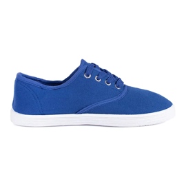Blaue Kinder-Schnürsneaker