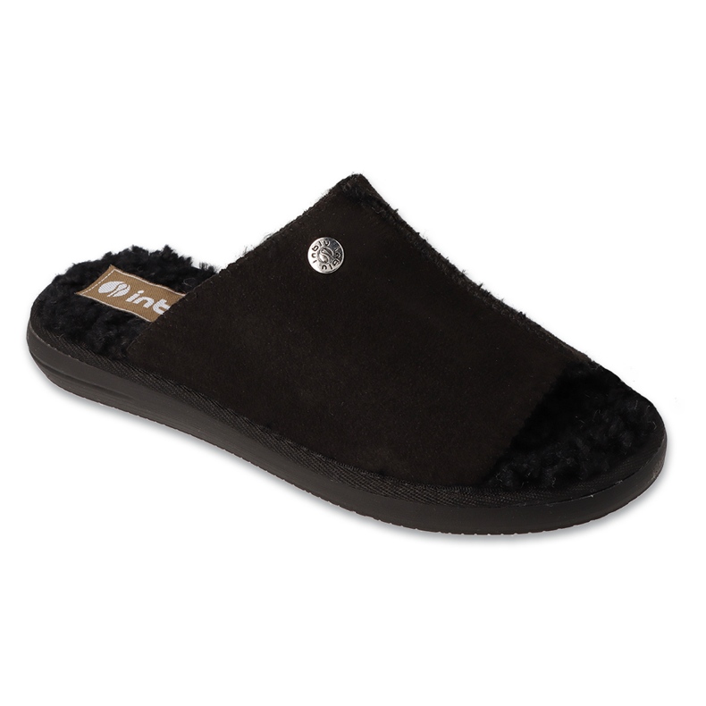 Inblu Damenhausschuhe mit Fellisolierung 155D161 schwarz