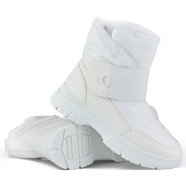 Damen-Schneestiefel mit Klettverschluss, weiß 3535W