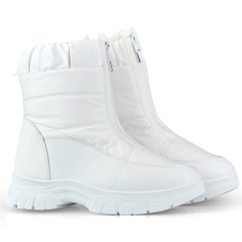 Damen-Schneestiefel mit Reißverschluss, weiß 3555-2-W