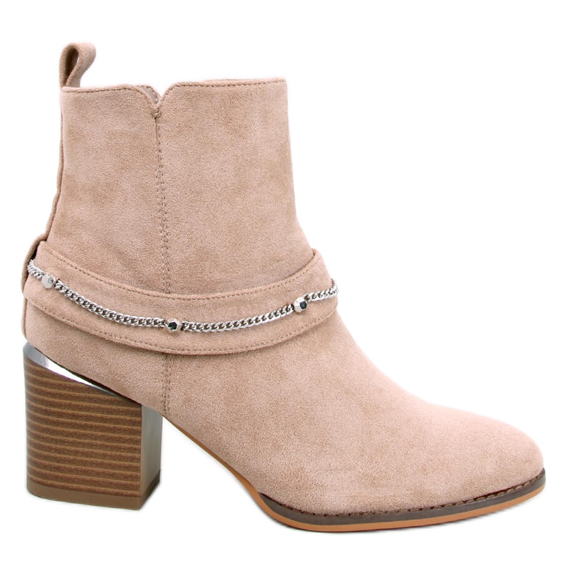 Athing Khakifarbene Wildleder-Stiefeletten beige