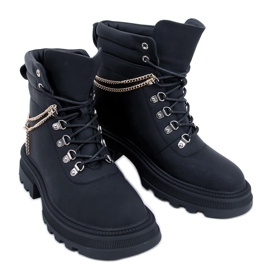 Hudson schwarze Trapper-Stiefel