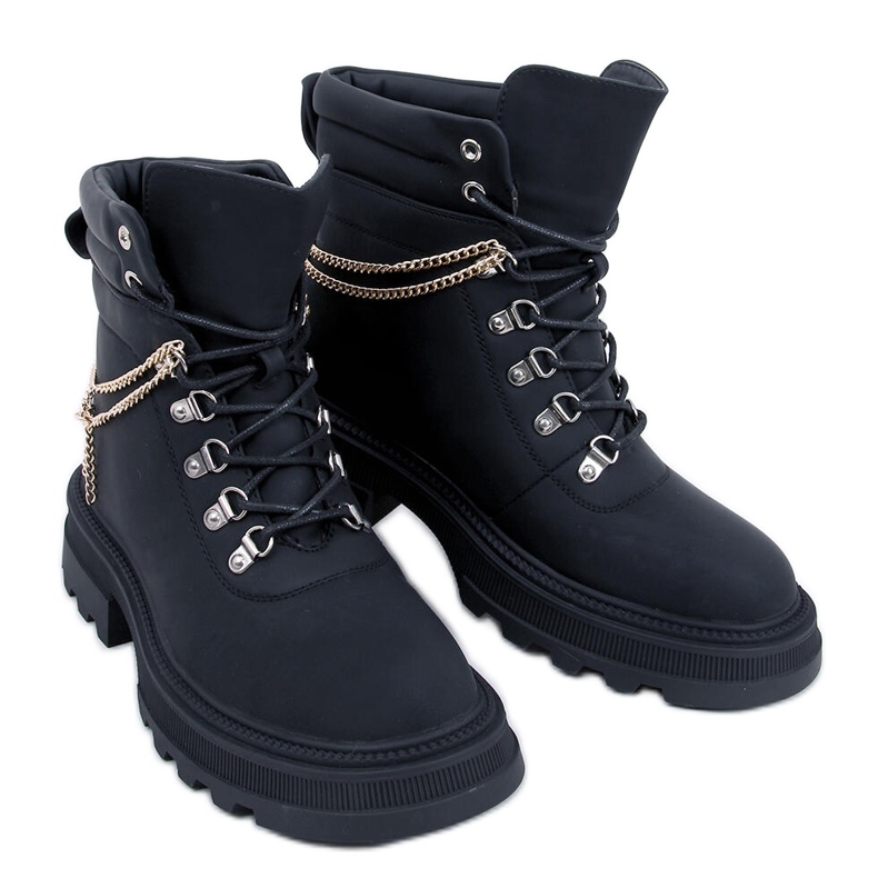Hudson schwarze Trapper-Stiefel