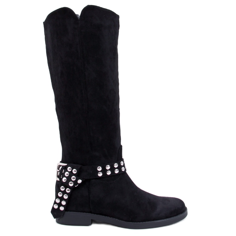 Schwarze Damen-Wildlederstiefel von Brews