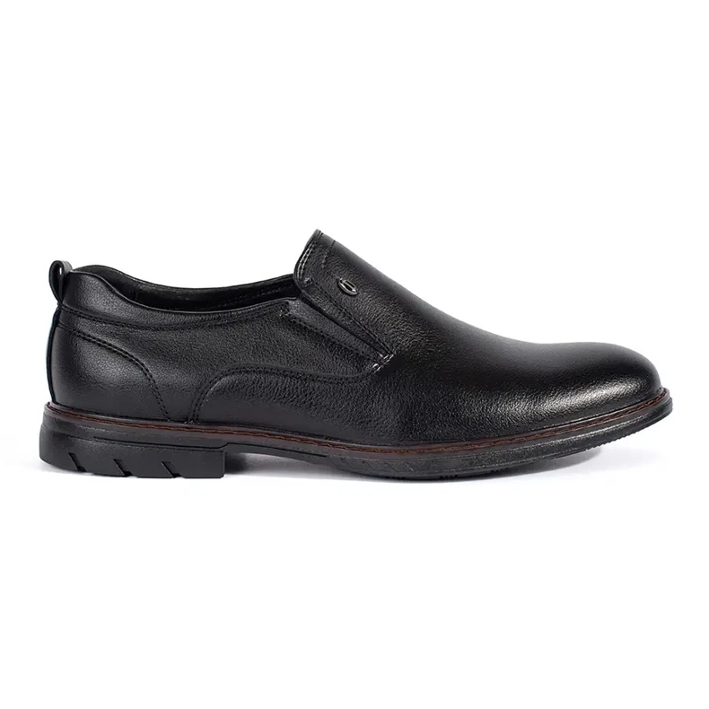 Schwarze Slip-On-Schuhe für Herren