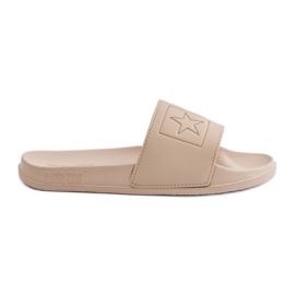 Damen-Flip-Flops aus Schaumstoff Big Star OO274043 Beige