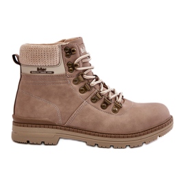 Lee Cooper Isolierte Damenstiefel LCJ-24-03-3042 Dunkelbeige