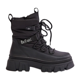 Lee Cooper Damen-Schneestiefel mit Reißverschluss LCJ-24-47-3144 Schwarz