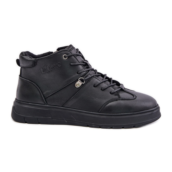 Lederisolierte Stiefeletten Herren-Sneaker Lee Cooper LCJ-24-33-2913 Schwarz
