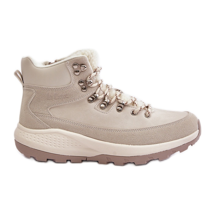 Leichte Damenstiefel mit Reißverschluss Lee Cooper LCJ-24-03-3071 Hellbeige