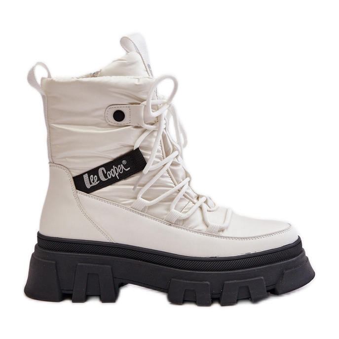 Damen-Schneestiefel mit Reißverschluss Lee Cooper LCJ-24-47-3142 Weiß