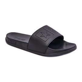 Leichte Herren-Flip-Flops mit Big Star-Logo OO174030 Schwarz