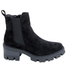 Ragga Schwarze hochhackige Stiefeletten