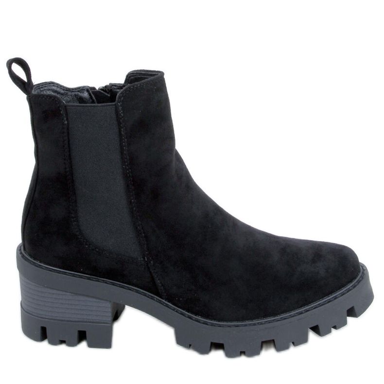 Ragga Schwarze hochhackige Stiefeletten