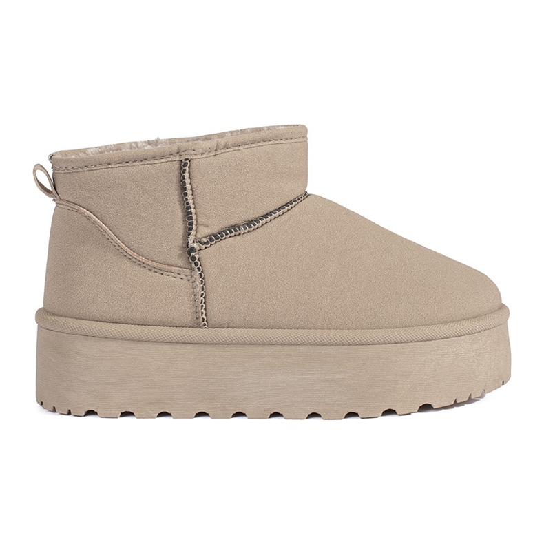 Seastar Beige isolierte Damen-Schneestiefel mit Plateau