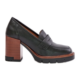 Damen-High-Heel-Schuhe aus Öko-Leder, Schwarz Vinceza 58105