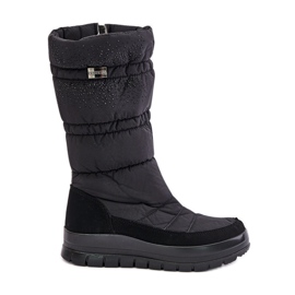 Damen-Schneestiefel mit Dekoration Progress PROGJ-24-147 Schwarz