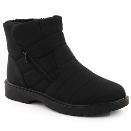 American Club Wasserdichte, isolierte Herren-Schneestiefel, schwarz, Unisoft
