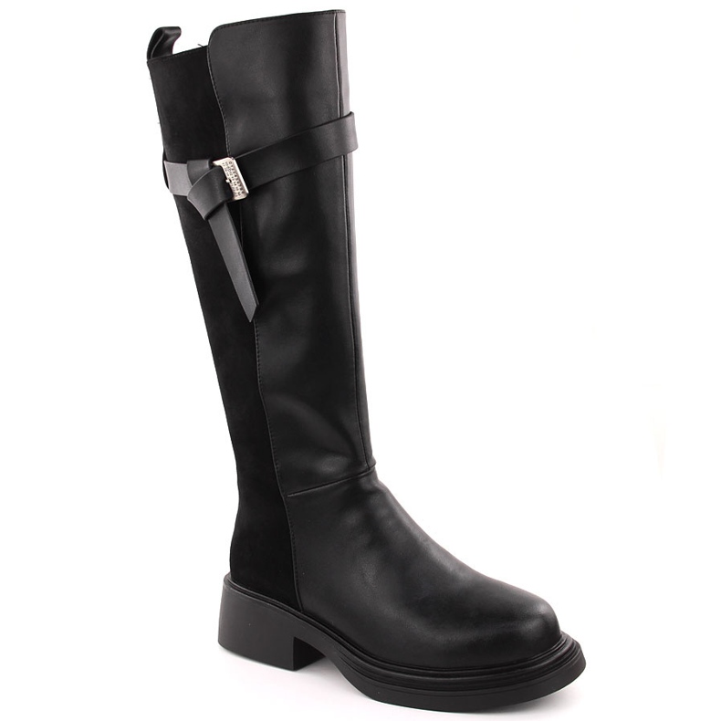 Filippo DKZ6404 Damenstiefel aus schwarzem Leder