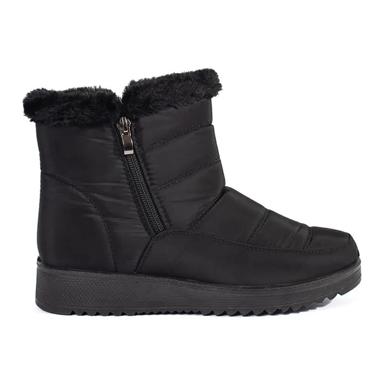 Schwarze, leichte Schneestiefel für Damen