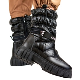 Damen-Schneestiefel mit dicker Sohle, schwarz OH-29B