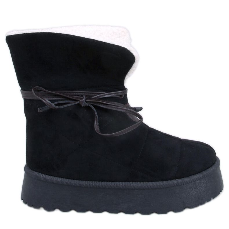 Preis Schwarze Schneestiefel aus Schaffell