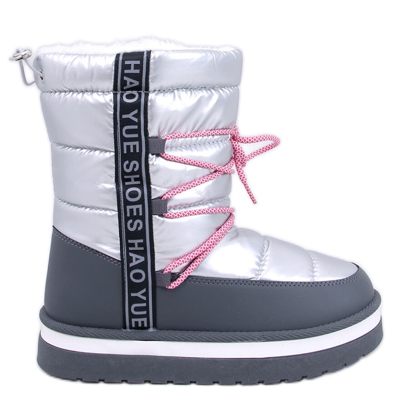 Archie Silver Damen-Schneestiefel grau