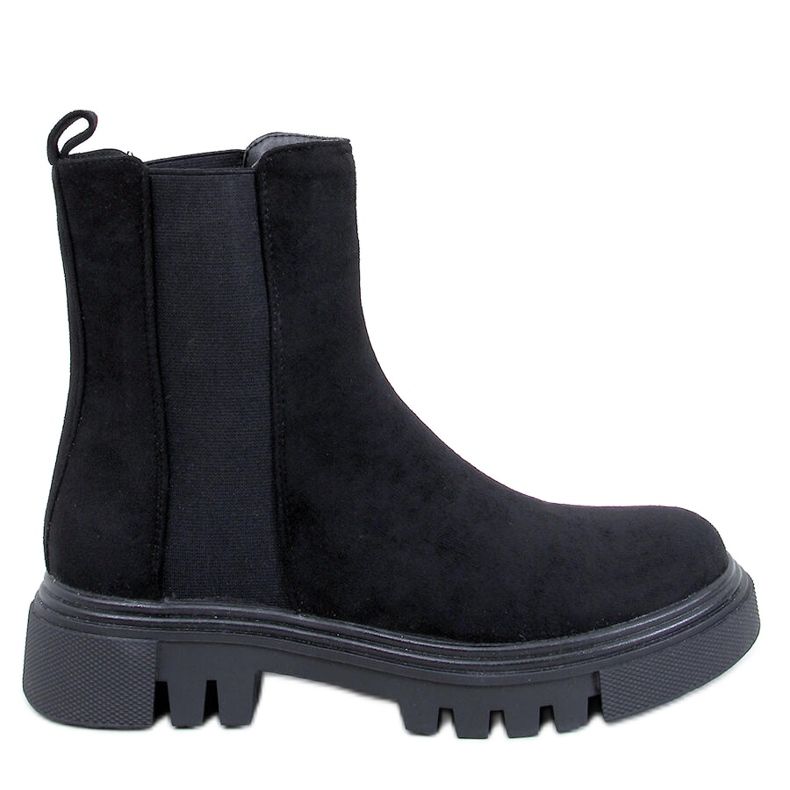 Schwarze High-Top-Chelsea-Stiefel von Swanson
