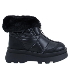 Tavaris Schwarze Schneestiefel mit Fell