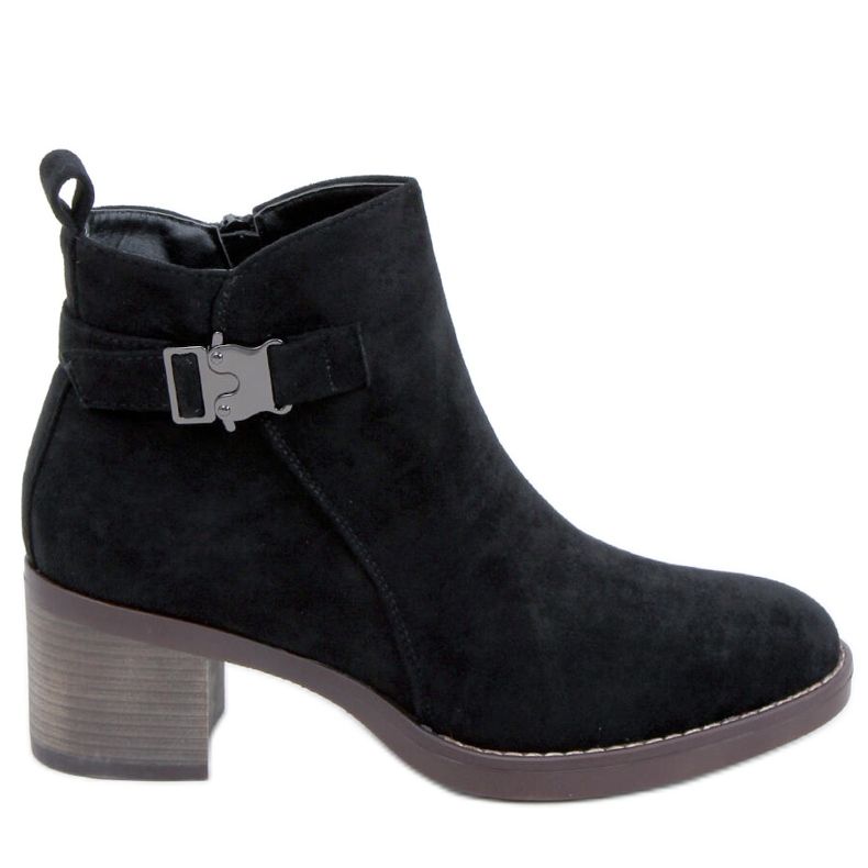 Klassische hochhackige Stiefel Marsha Black schwarz