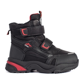 Schwarze isolierte Jungenstiefel