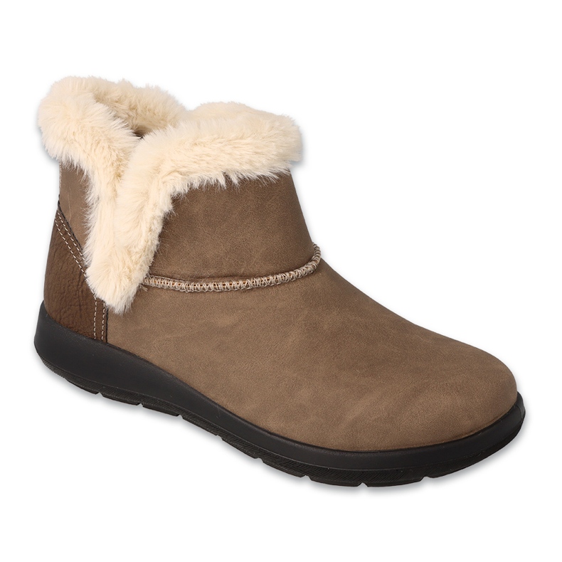 Dr.ORTO Befado Damen-Stiefeletten in Beige 156D910 mit Fell verziert