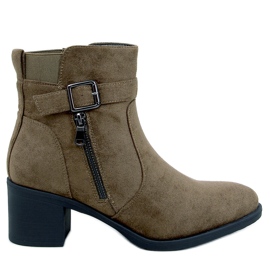 Klassische Stiefeletten mit hohem Absatz von Irving Green grün