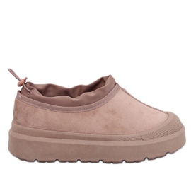 Jayden Khaki kurze Schneestiefel beige