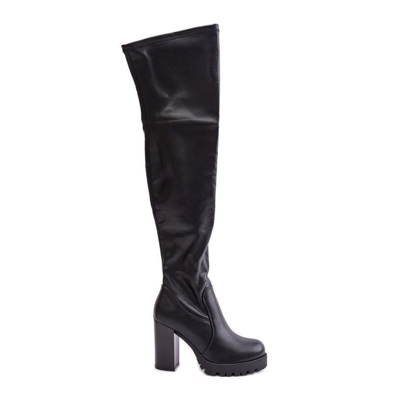 Overknee-Stiefel mit hohem Absatz, Black Nelothiel schwarz