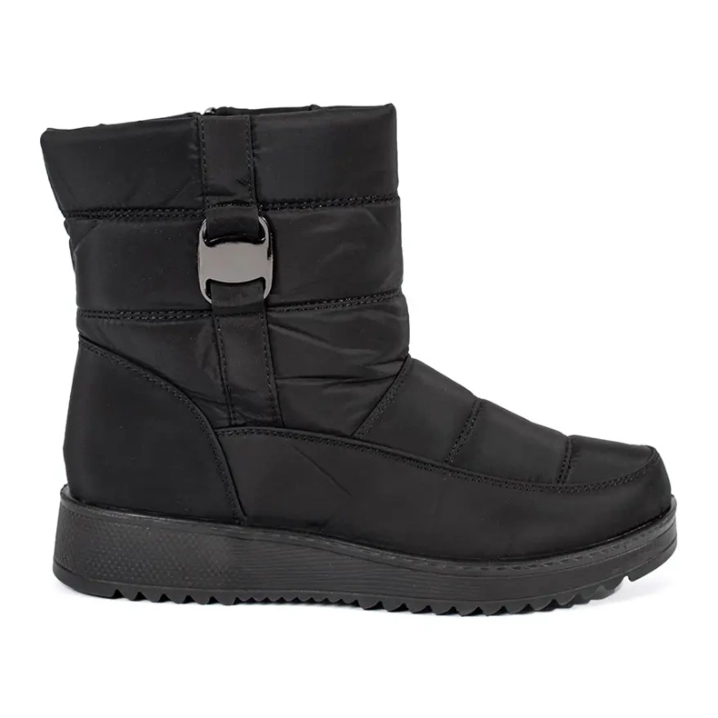 Schwarze, bequeme Damen-Schneestiefel
