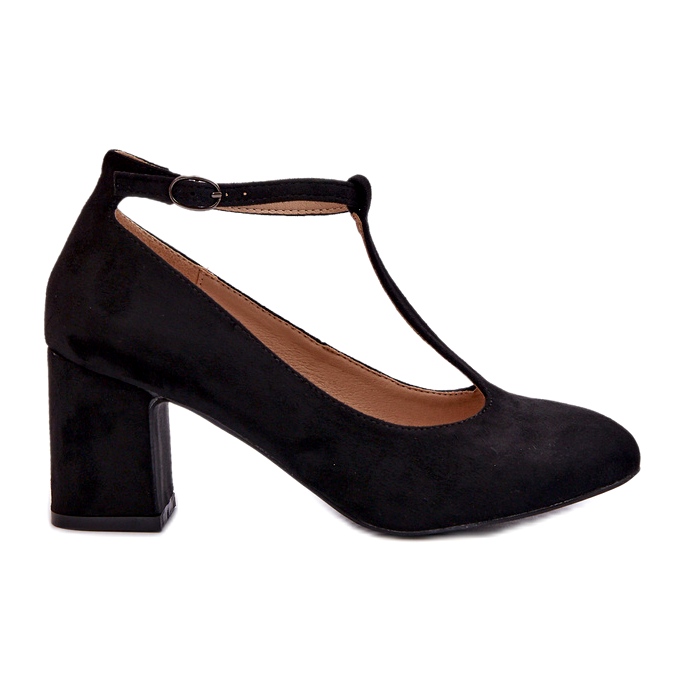 Pumps aus Öko-Wildleder mit Stiletto-Absatz, schwarz