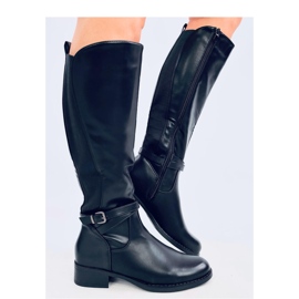 Stiefel mit elastischem Obermaterial Lappen Black - Inello schwarz