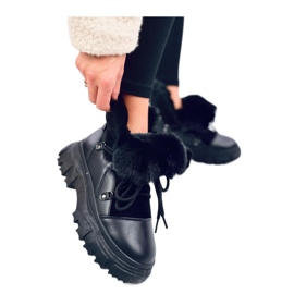 Schwarze Schneestiefel für Damen