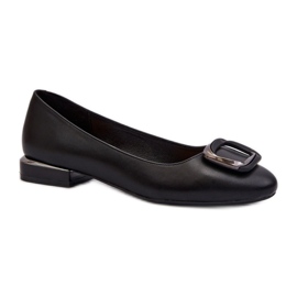 Sergio Leone BL203 Schwarze Ballerinas