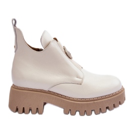 Stiefeletten mit Dekoration Lemar 600451 beige