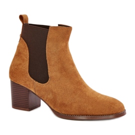 Chelsea-Stiefel Modell XY791 Camel braun