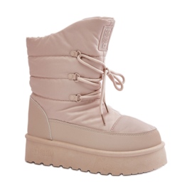 Big Star OO274885 Beige Schneestiefel